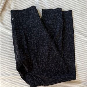 lululemon athletica Black Patterned Leggings